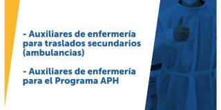 ¿Eres auxiliar de enfermería? Esta convocatoria de la Subred Centro es para ti