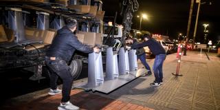 Inició la instalación de las estaciones del Sistema de Bicicletas 