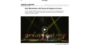 Philharmonic rap in Bogotá's Bronx is highlighted by El País newspaper