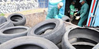 ¿Cuántas neumáticos fueron recolectados en la ‘Llantatón’ de Bogotá?