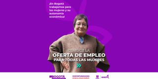 Ofertas de empleo para mujeres en Bogotá. Secretaría de la Mujer 