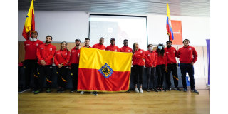 Equipo Bogota recibió la bandera para los Juegos Suramericanos 2022