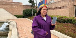 Marisol Fariratofe indígena beneficiaria Centro de Inclusión Digital 