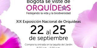 XIX Exposición Nacional de Orquídeas: 22 al 25 de septiembre en Bogotá