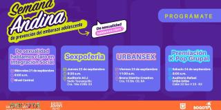 La Semana Andina de prevención del embarazo adolescente 2022 en Bogotá
