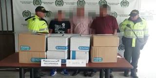 Capturados con mercancía recuperada