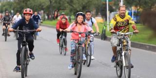 Novedades de la ciclovía en Bogotá este domingo 16 de octubre. 