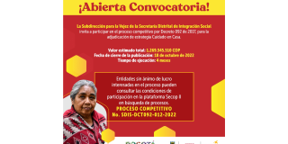 La Estrategia Cuidado en Casa 2022 abrió la convocatoria en Bogotá