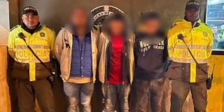 Policía recupera celulares y captura a 3 hombres por hurto en Bogotá ¡Video!