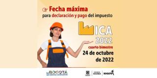 Pago de impuesto ICA 4to bimestre 2022 Bogotá vence lunes 24 octubre