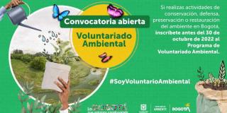Abierta convocatoria para hacer voluntariado ambiental en Bogotá 