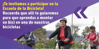 Aprende a montar en bici gratis en Escuela de la Bicicleta de Bogotá