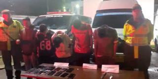 Cinco capturados en flagrancia