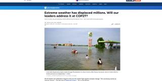 Alcaldesa López invita a la COP27 a tomar acción frente a la crisis climática