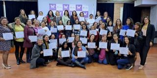 Sec. de Mujer certificó a 64 lideresas en prevención de violencias 