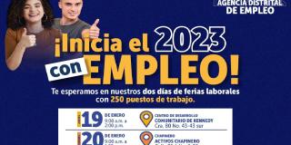 Agencia Distrital de Empleo inicia el año con ferias laborales con 250 vacantes