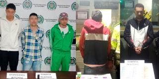5 hombres fueron capturados por la Policía