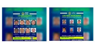 ¡Una mujer y 9 hombres son los más buscados por homicidio en Bogotá!
