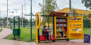 ¿Cuántos paraderos para libros para parques hay en Bogotá en 2023?