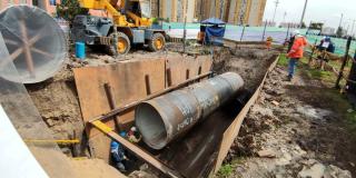 Acueducto está renovando red de agua potable más importante de Bogotá