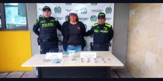 Capturada mujer por tráfico de estupefacientes en localidad de Usaquén