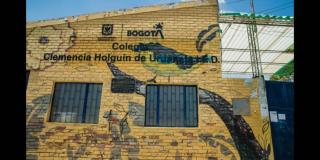 Fotos de las mejoras del colegio Clemencia Holguín en Rafael Uribe