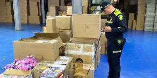 Incautación de cocaína en bodega de mensajería