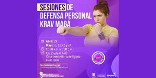 Sesión de defensa personal Krav Magá para mujeres este 29 de abril ¡Inscríbete!