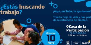 Feria de empleo en Suba el miércoles 10 de mayo de 2023