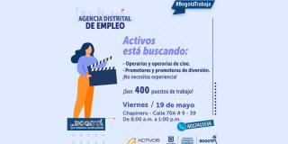 ¿Buscas trabajo? Lleva tu hoja de vida a Chapinero el 19 de mayo ¡400 vacantes!