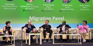 At the Brussels Summit the Mayor presented strategies for migrant care