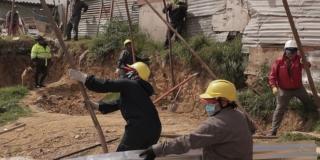 Comando Ambiental desmontó estructuras en zona de riesgo en Bogotá