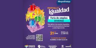 Ofertas de empleo en Bogotá: Feria Diversa de Empleo, 21 de junio 2023