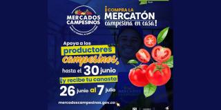 Mercatón Campesina en casa compras hasta el 30 de junio en Bogotá 