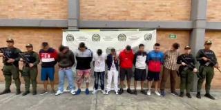 Operativo en Video Capturados Los Gadiel por hurtos extorsivos