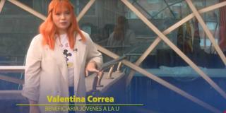 Valentina Correa es una de las 16.000 beneficiarias de Jóvenes a la U