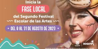 Festival Escolar de las Artes llega a las localidades de Bogotá 
