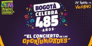 Los conciertos gratuitos para celebrar el cumpleaños 485 de Bogotá