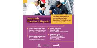 servicio atención al migrante Bogotá