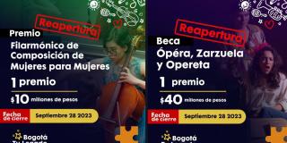 Inscríbete a dos convocatorias de la Orquesta Filarmónica de Bogotá