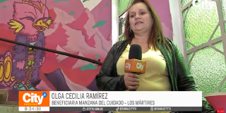 Olga Ramírez, beneficiaria de servicios Manzana del Cuidado Mártires