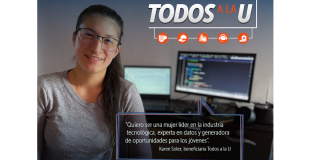 Karen Soler beneficiaria de Todos a la U