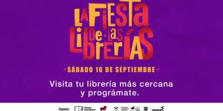 Fiesta de las librerías en Bogotá el sábado 16 de septiembre 2023