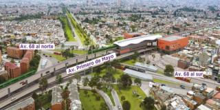 Cierre en avenida Primero de Mayo con carrera 68 por obras del Metro