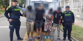 En flagrancia Policía capturó 4 hombres por hurto de cable de servicio público