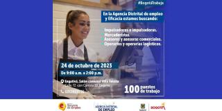 Oferta de empleo en Bogotá: feria 24 de octubre de 2033 en Engativá