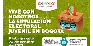 Octubre 24: Colegios de Bogotá participarán en simulación electoral 