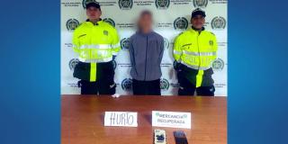 Policía capturó a un hombre por hurtar dos celulares en Barrios Unidos 