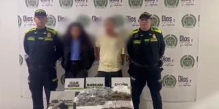 Así fueron capturados un hombre y una mujer por tráfico de estupefacientes