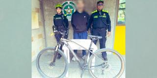 Policía capturó a hombre por tener en su poder una bicicleta reportada por hurto